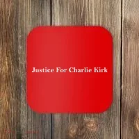 Justice For Charlie Kirk Coaster thumb 0