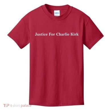 Justice For Charlie Kirk Kids T-Shirt