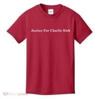 Justice For Charlie Kirk Kids T-Shirt thumb 0