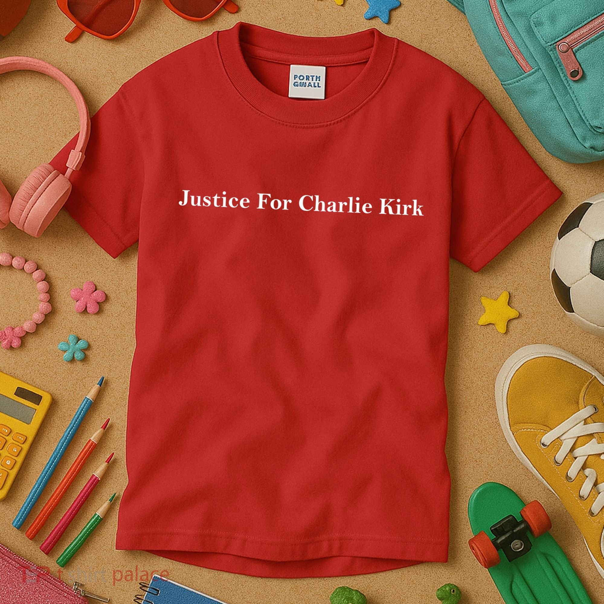 Justice For Charlie Kirk Kids T-Shirt