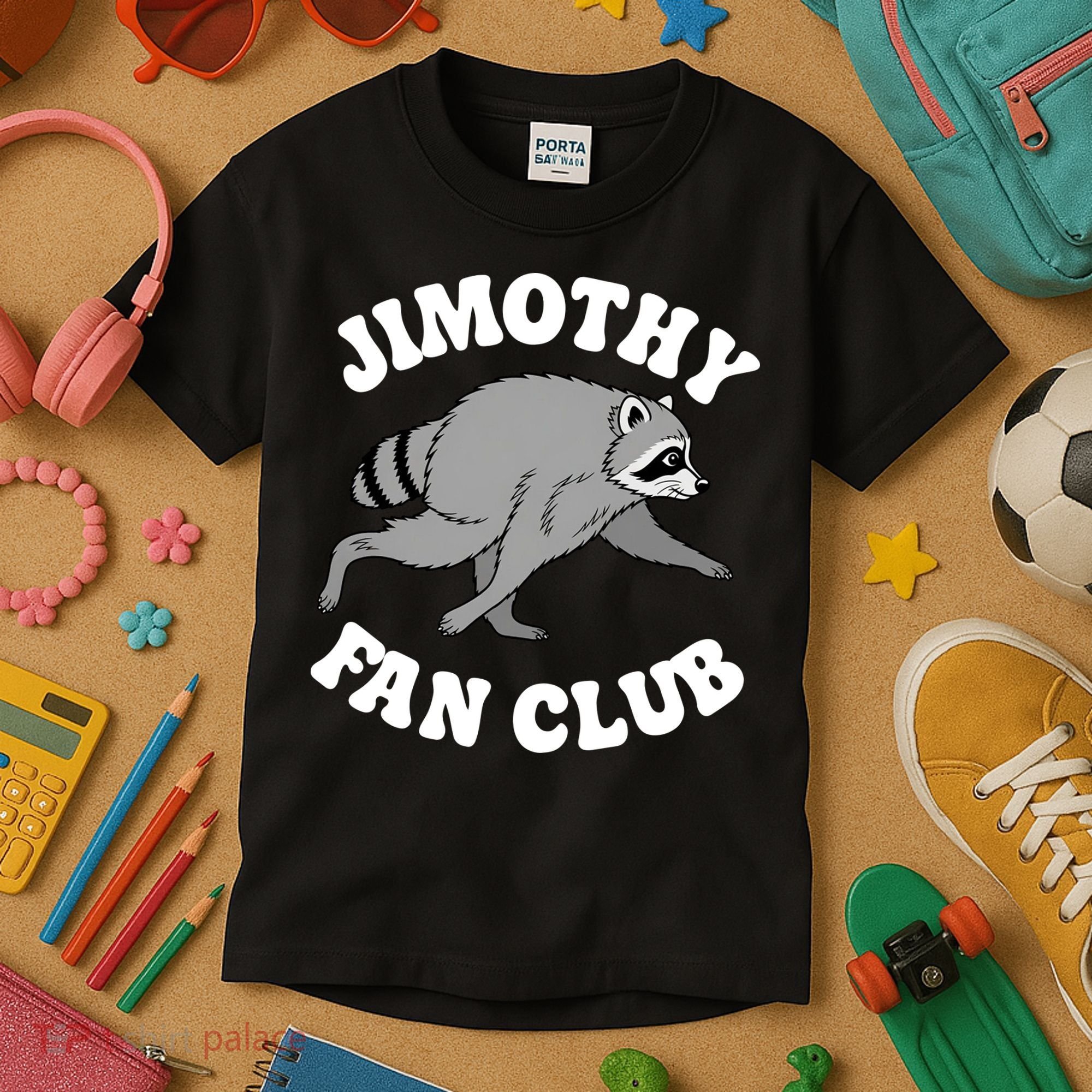 Jimothy Fan Club Seattle Raccoon  Kids T-Shirt