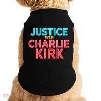Justice For Charlie Kirk Pray Tribute Doggie Tank thumb 0