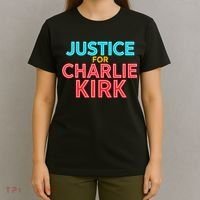 Justice For Charlie Kirk Pray Tribute T-Shirt thumb 4