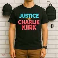 Justice For Charlie Kirk Pray Tribute T-Shirt thumb 6