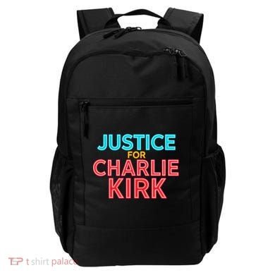 Justice For Charlie Kirk Pray Tribute Backpack