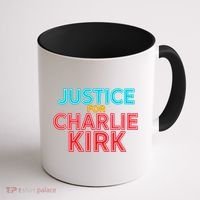 Justice For Charlie Kirk Pray Tribute Coffee Mug thumb 1