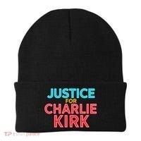 Justice For Charlie Kirk Pray Tribute Beanie thumb 0