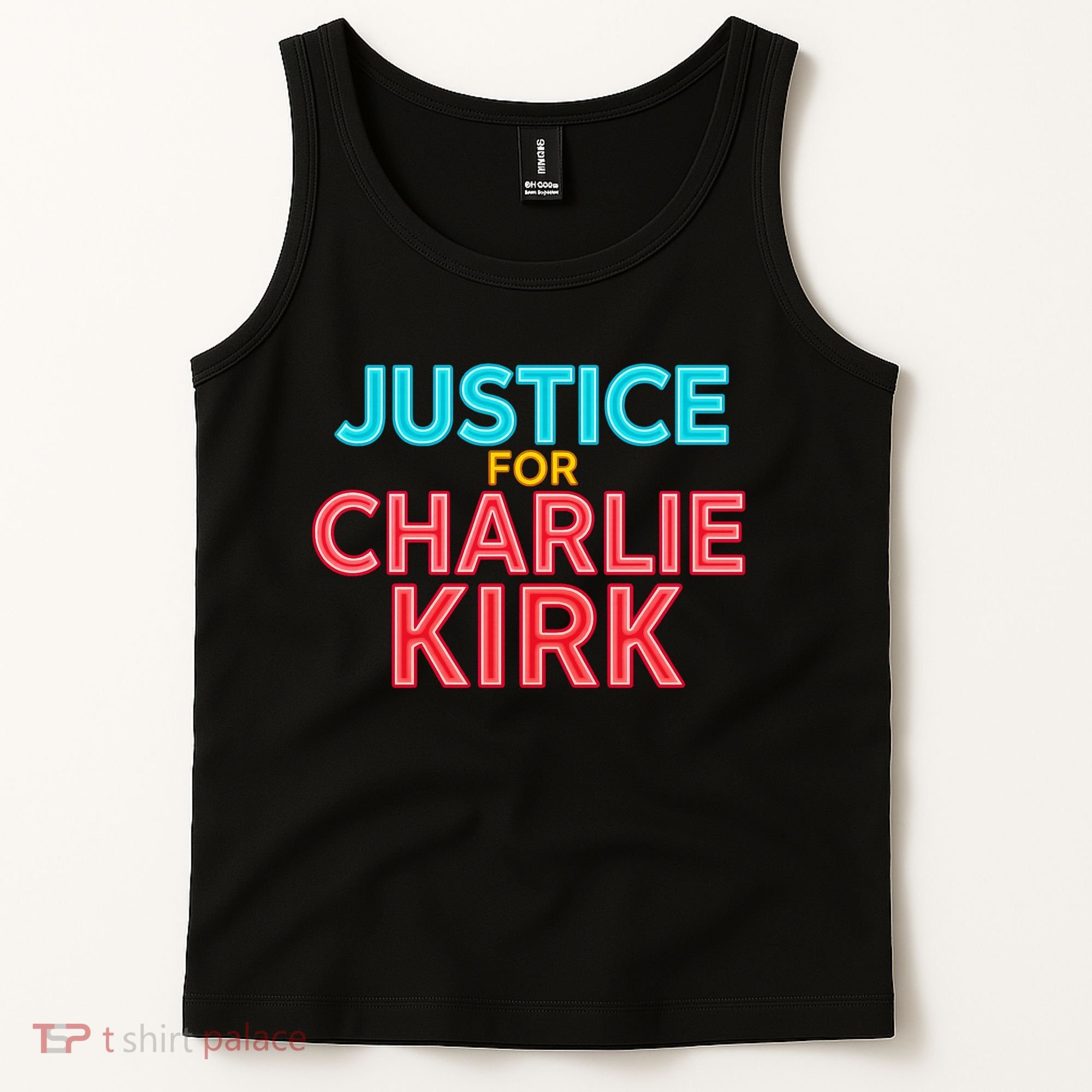 Justice For Charlie Kirk Pray Tribute Tank Top