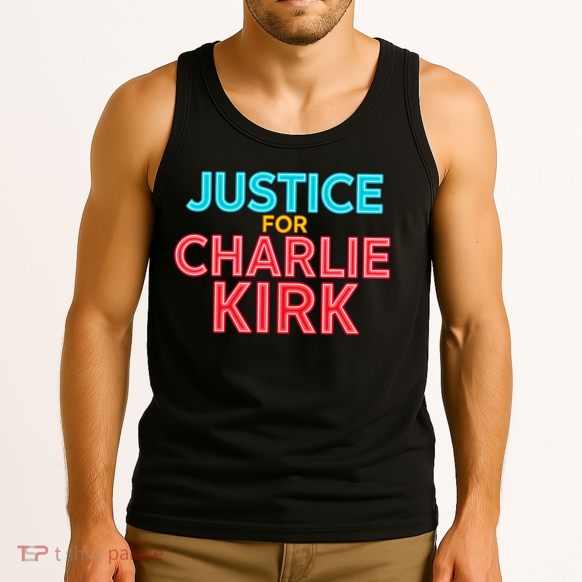 Justice For Charlie Kirk Pray Tribute Tank Top
