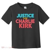 Justice For Charlie Kirk Pray Tribute Toddler T-Shirt thumb 0