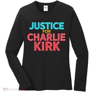 Justice For Charlie Kirk Pray Tribute Women's Long Sleeve Shirt