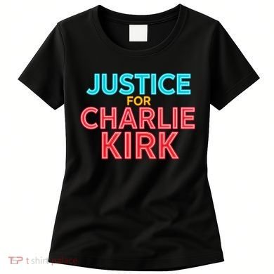 Justice For Charlie Kirk Pray Tribute Women's T-Shirt
