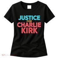 Justice For Charlie Kirk Pray Tribute Women's T-Shirt thumb 0