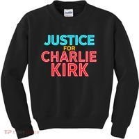 Justice For Charlie Kirk Pray Tribute Kids Sweatshirt thumb 0
