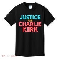 Justice For Charlie Kirk Pray Tribute Kids T-Shirt thumb 0