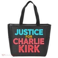 Justice For Charlie Kirk Pray Tribute Tote Bag thumb 0