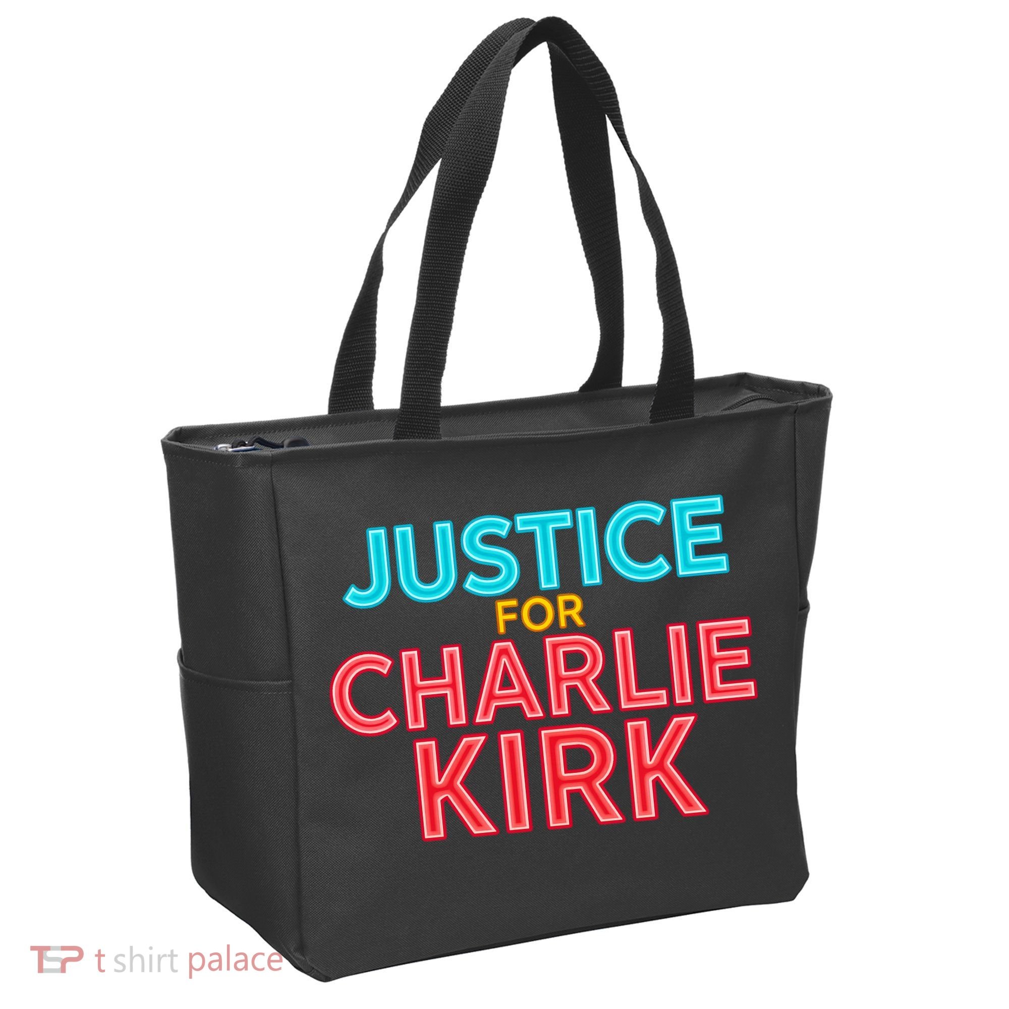 Justice For Charlie Kirk Pray Tribute Tote Bag