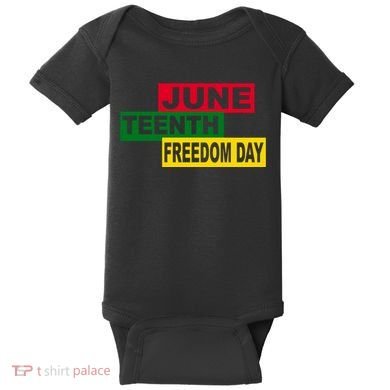 Juneteenth Freedom Day Baby Bodysuit