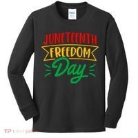 Juneteenth Freedom Day Celebration Kids Long Sleeve Shirt thumb 0