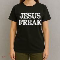 Jesus Freak Distressed Shirt Christian Religious T-Shirt thumb 4