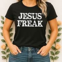 Jesus Freak Distressed Shirt Christian Religious Women's T-Shirt thumb 2