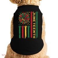 Junenth Freedom Day Afro African American June 19th 1865 Doggie Tank thumb 0