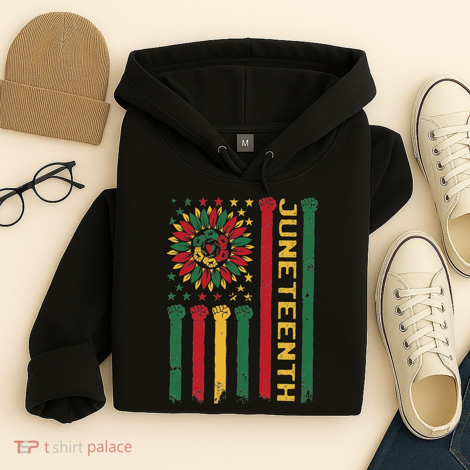 Junenth Freedom Day Afro African American June 19th 1865 Hoodie