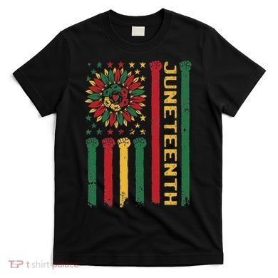 Junenth Freedom Day Afro African American June 19th 1865 T-Shirt