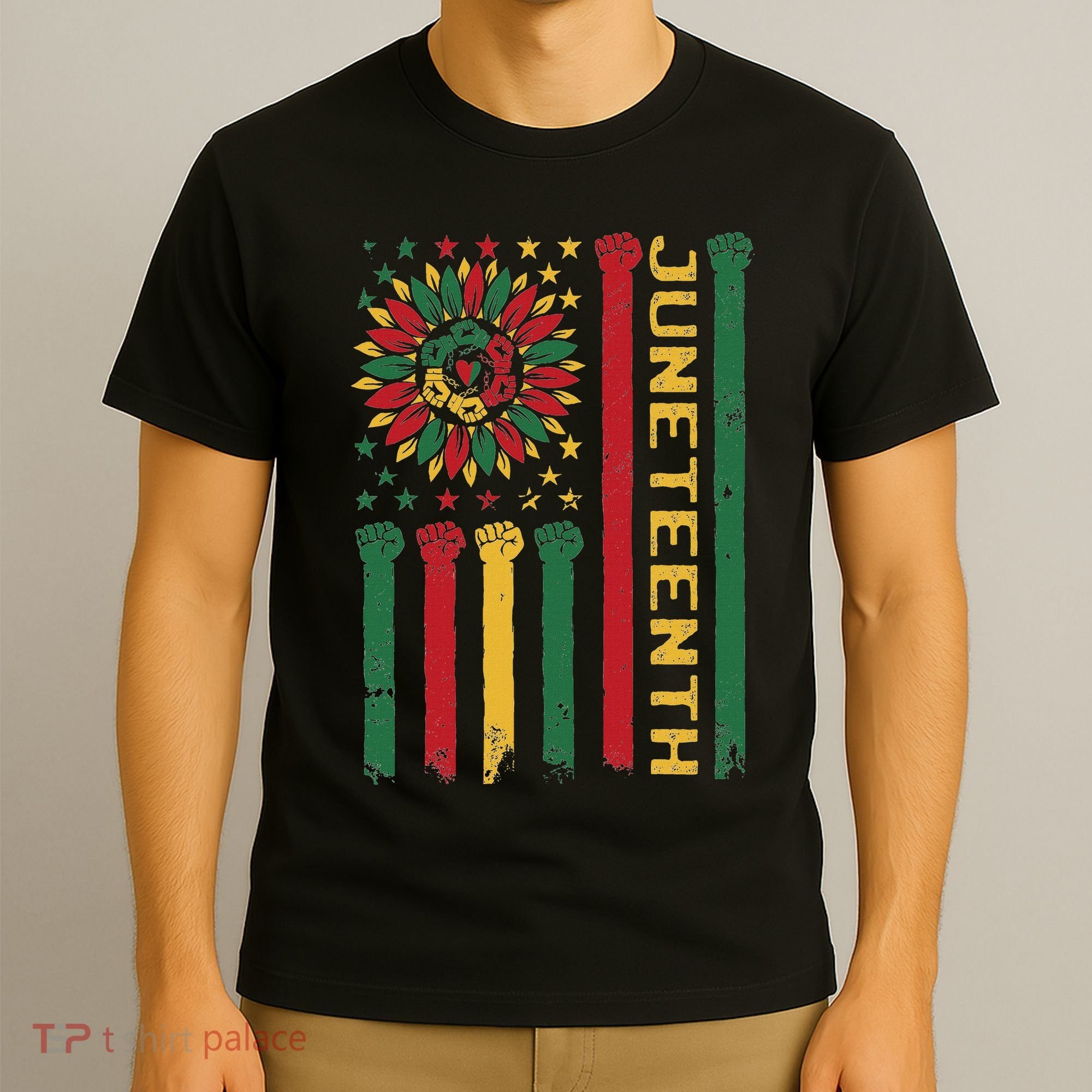 Junenth Freedom Day Afro African American June 19th 1865 T-Shirt