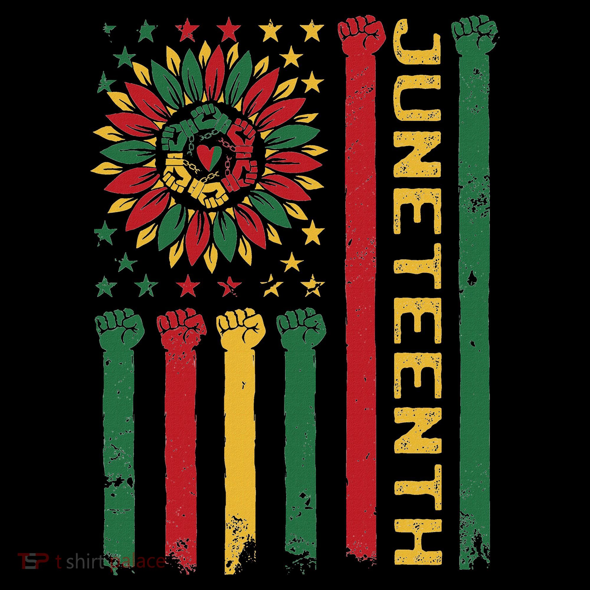 Junenth Freedom Day Afro African American June 19th 1865 Bucket Hat