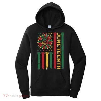 Junenth Freedom Day Afro African American June 19th 1865 Women's Hoodie