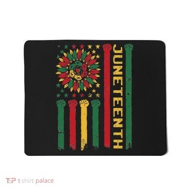 Junenth Freedom Day Afro African American June 19th 1865 Mousepad