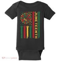 Junenth Freedom Day Afro African American June 19th 1865 Baby Bodysuit thumb 0