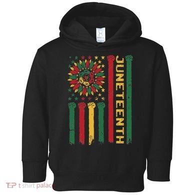 Junenth Freedom Day Afro African American June 19th 1865 Toddler Hoodie