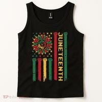 Junenth Freedom Day Afro African American June 19th 1865 Tank Top thumb 2