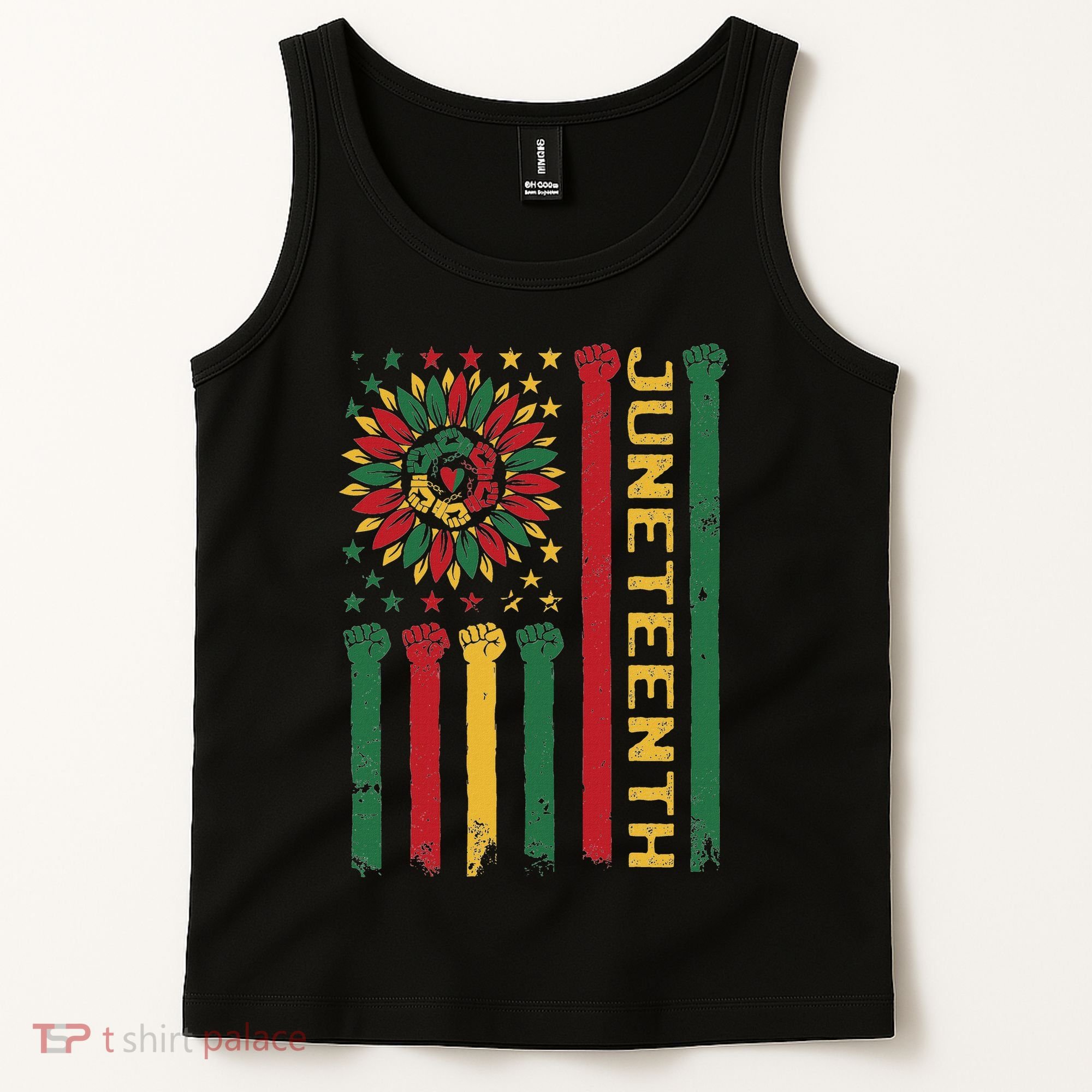 Junenth Freedom Day Afro African American June 19th 1865 Tank Top