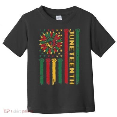 Junenth Freedom Day Afro African American June 19th 1865 Toddler T-Shirt
