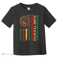 Junenth Freedom Day Afro African American June 19th 1865 Toddler T-Shirt thumb 0