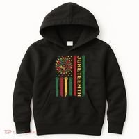 Junenth Freedom Day Afro African American June 19th 1865 Kids Hoodie thumb 0