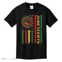 Junenth Freedom Day Afro African American June 19th 1865 Kids T-Shirt thumb 0