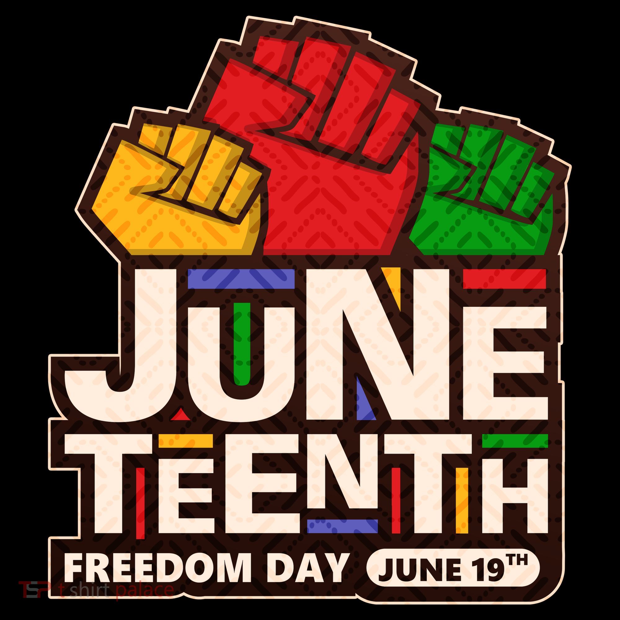 Juneteenth Freedom Day June 19th USA-Made Doggie Bandana