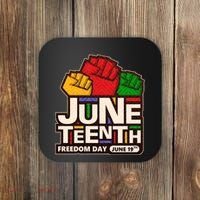 Juneteenth Freedom Day June 19th Coaster thumb 0