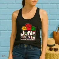 Juneteenth Freedom Day June 19th Women's Tank Top thumb 2
