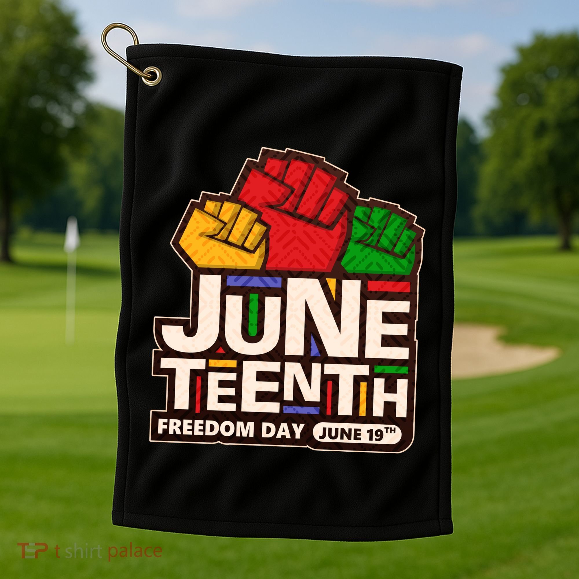 Juneteenth Freedom Day June 19th Golf Towel