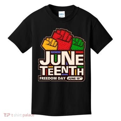 Juneteenth Freedom Day June 19th Kids T-Shirt