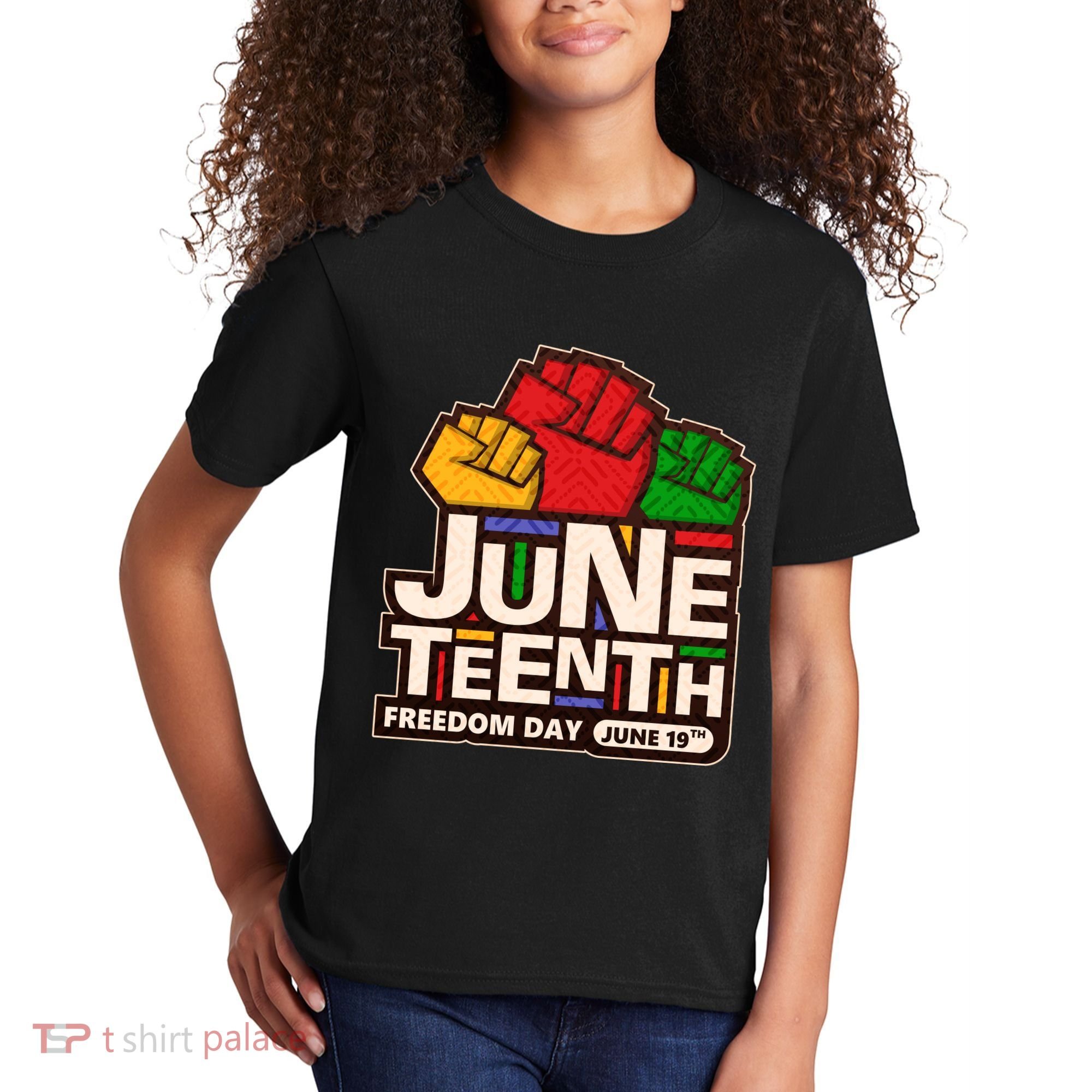Juneteenth Freedom Day June 19th Kids T-Shirt