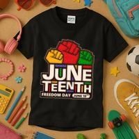 Juneteenth Freedom Day June 19th Kids T-Shirt thumb 3