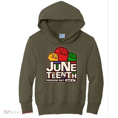 Juneteenth Freedom Day June 19th Kids Hoodie