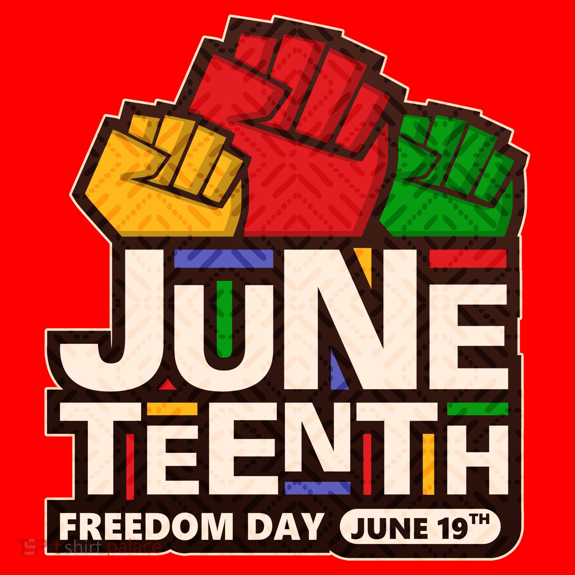 Juneteenth Freedom Day June 19th Santa Hat
