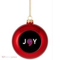 Joy For Everyone Joy To The World~ Plastic Christmas Ball Ornament thumb 0